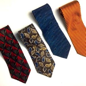 Four Assorted Men’s Silk Ties
